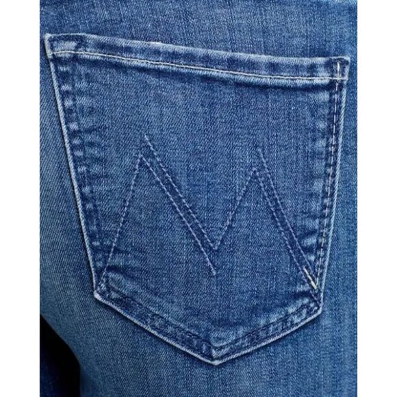 💕MOTHER💕 The Insider Crop Step Fray Jeans ~ Wish On a Star 34 NWT - Picture 8 of 16